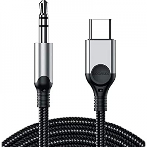 USB C to 3.5mm Audio Aux Jack Cable, ZOOAUX Type C Adapter to 3.5mm Headphone Car Stereo Aux Cord fo