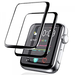[2 Pack] Screen Protector for Apple Watch 44mm Series 6/5/SE/4 Full Coverage Bubble-Free Scratch-res