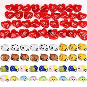 36 Packs Kids Valentine Toys Cars Set now 40.0% off , 36 Animal Pull Back Cars Filled Hearts and V..