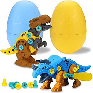 TOPBRY Take Apart Dinosaur Toys for Kids now 50.0% off , 2 Pack Dino Set with Tools, STEM Learning..