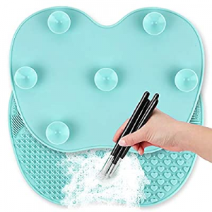 Ranphykx Silicon Makeup Brush Cleaning Mat Makeup Brush Cleaner Pad Cosmetic Brush Cleaning Mat Port