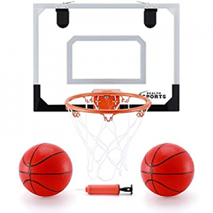 One Day Only！20.0% off KeepRunning Indoor Mini Basketball Hoop Set for Kids 16" x 12" Basketball H..