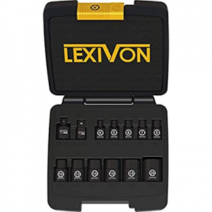 LEXIVON E-TORX Socket Set now 25.0% off , Chrome Vanadium Alloy Steel | 13-Piece Female Star Socke..