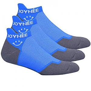 JOYNÉE Ankle Athletic Running Socks Low Cut Sports Tab Socks for Men and Women with Cushion Paddin..