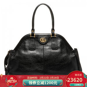 立减CNY￥750,【正品】GUCCI古驰女包 奢侈品时尚气质牛皮手提包 黑色515937 0PL0T 1000 常规