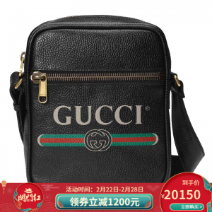 立减CNY￥750,【正品】GUCCI古驰 男女通用messenger邮差包单肩斜挎包 黑色523591 0QRAT 8163