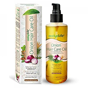 Aadya Life Onion Hair Care Oil 200 ml || For gorgeous, healthy, shiny long hair || Enhanced with Saw