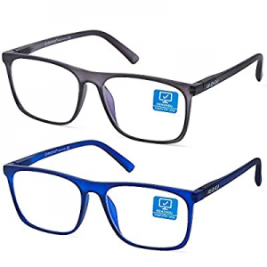 One Day Only！40.0% off Blue Light Blocking Computer Gaming Glasses 2 Pack Anti Glare Eyestrain Uni..