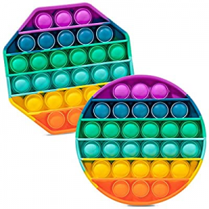 iBaste 2-PCS Push Pop Bubble Sensory Fidget Toy now 45.0% off , Pop Fidget Toy, Push Pop Pop Bubbl..