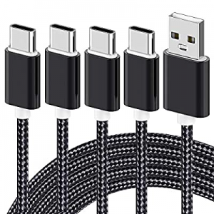 USB Type C Fast Charging Cable now 45.0% off , 4 Pack (0.8/3.3/3.3/6.6FT) Nylon Braided Data Sync ..