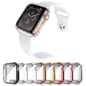 IFECCO 42mm 8 Pack Watch Screen Protector Case for Apple Watch Series 3/2/1, TPU Full Protective HD