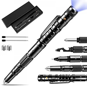 Gifts for Men now 50.0% off , Tactical Pen, Multi-Tool with LED Flashlight for Women & Men, Cool &..