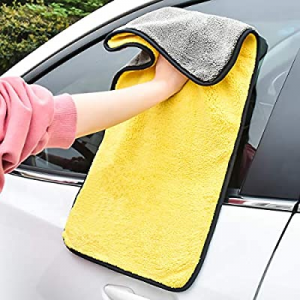 One Day Only！GreatCool Car 24'' x 12'' Large Microfiber Cleaning Cloth Drying Towel Scratch-Free L..