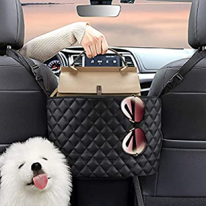 ESTPEAK Car Handbag Holder now 40.0% off , Large Capacity Bag Between Car Seats, [Premium PU Leath..