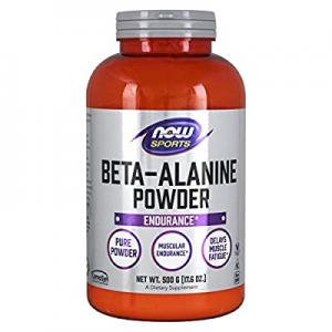 NOW Sports Nutrition, Beta-Alanine Pure Powder 2,000 mg, Muscular Endurance*, 500 Grams