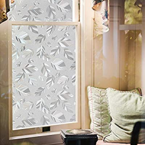 One Day Only！70.0% off Privacy Window Film Non-Adhesive Static Cling Opaque Glass Film Decorative ..