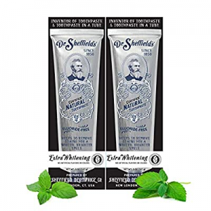 Dr. Sheffield’s Certified Natural Toothpaste (Extra-Whitening) - Great Tasting, Fluoride Free Toothp