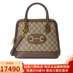 立减CNY￥450,GUCCI古驰女包1955系列 手提包单肩包斜挎包奢侈品包包 马衔扣1955帆布款【预订】