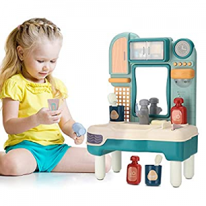 50.0% off DXJ Play Sink Toy with Running Water Electric Pretend Play Bathroom Toys for Kids Vanity..