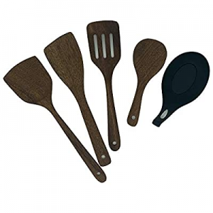 Wooden Spatulas Set - Arditto Kitchen Utensils Set Non-stick Pan Kitchen Tool Wooden Cooking Spatu..