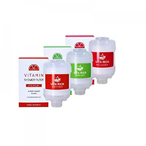 VITA RICH Premium Vitamin Shower Filter - 3 Packs Exotic Sense Collection - High Filtration Perfor..