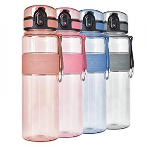Supkit 17oz BPA Free Water Bottles - Reusable Water Bottle with Strainer & Leak Proof Flip Lid - B..