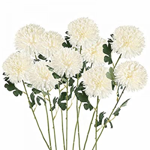 40.0% off Artificial Flowers Large Chrysanthemum Ball Silk Hydrangea Flowers Bouquet Single Stem 1..