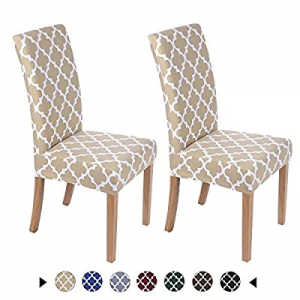 Smiry Chair Covers for Dining Room Set of 2 now 50.0% off , Morocco Printed Stretchy Dining Room C..