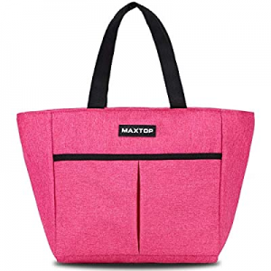 MAXTOP Insulated Lunch Bags for Women now 40.0% off ,Thermal Lunch Tote Bag with Front Pocket,Perf..