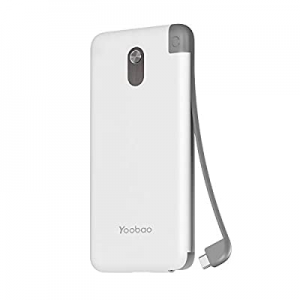 75.0% off Portable Charger 10000mAh Yoobao Built-in USB-C Cable Power Bank External Battery Pack S..