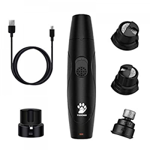 40.0% off TOOOGO Dog Nail Grinder - Rechargeable Low Noise Electric Dog Nail Trimmers Painless Paw..