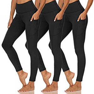60.0% off Opuntia Yoga Pants for Women with Pockets - 2 Pack High Waist Tummy Control Softy 4 Way ..