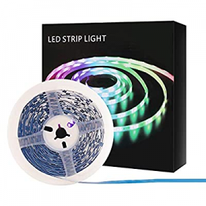 LED Strip Lights now 15.0% off , 32.8ft Tape Lights RGB Color Changing with Remote for Desk Bedroo..