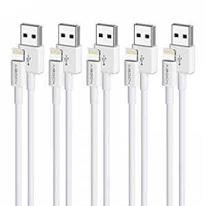 Aibocn MFi Certified Charger Cable now 50.0% off , 5Pack 3FT USB Fast Charging Data Sync Transfer ..
