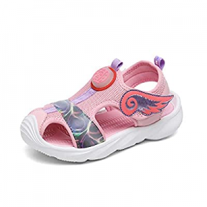 54.0% off UBFEN Girls Sandals Summer Outdoor Beach Shoes Kids Sports Quick-Drying Non-Slip Closed ..