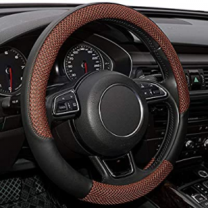 One Day Only！WHHW Universal Steering Wheel Cover with Microfiber Leather for Car Truck SUV now 70...