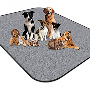 One Day Only！newoer Upgrade Heavy Absorbency Non-Slip Washable Dog Pee Pads Reusable 72"x72" Anti-..