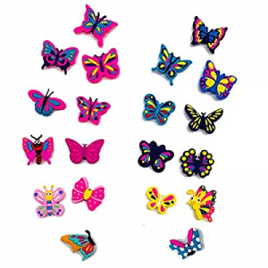 20PCS Different Cute Butterfly Shoe Charms for Clog Sandals Wristbands  now 50.0% off , Butterfly ..