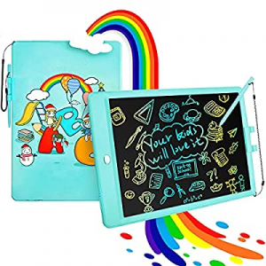 LUOHE LCD Writing Tablet Doodle Board, 10 Inch Erasable Colorful Drawing Tablet Writing Pad Kids Ear