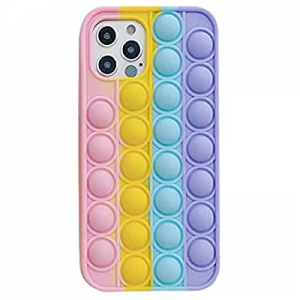 Fidget Phone Case, Tomisoy Fidget Toys Push Pop Bubble Protecive Case for iPhone7,8,7P,8P,X,XS,XS Ma