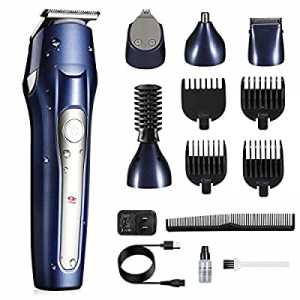 SUTINE Beard Trimmer Hair Clippers kit , 5 in 1 Rechargeable Hair trimmer for Body Head Nose and Mus