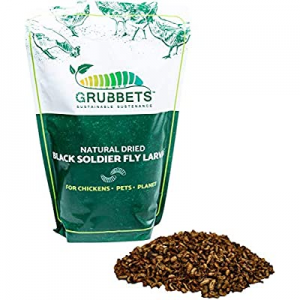 One Day Only！20.0% off Grubbets Chicken Treats - Made in USA - Oven-Dried Black Soldier Fly Larvae..