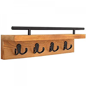 Ripple Creek Mail and Key Holder for Wall - Decorative Wooden Coat Rack now 10.0% off , Hanging Wa..
