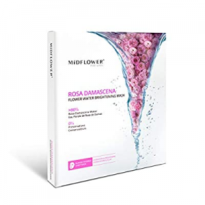 One Day Only！50.0% off Midflower Rosa Damascena Brightening Mask 0% Preservatives Complete Hydrati..