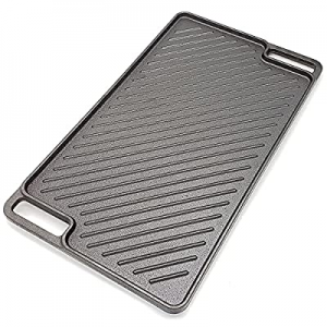 BBQ Dragon Cast Iron Reversible Griddle Grill Pan – Cast Iron Griddle Grills and Stovetops for Coo..