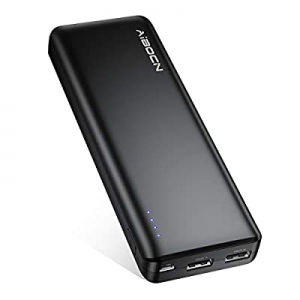 Aibocn 20000mAh Power Bank, Perfect Hand Feeling Portable Charger, High Capacity Compact External Ba