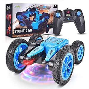 LED Remote Control Car RC Cars for Kids now 50.0% off , 4WD 2.4Ghz RC Stunt Car with 360° Flips, D..