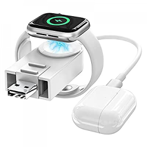 Upgrade Version for Apple Watch Charger 2-in-1 Wireless USB Charging Cable Cord Compatible with Appl