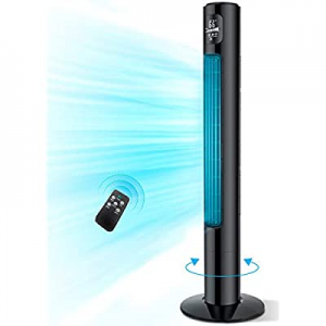 Tower Fan now 20.0% off , 46 Inch Oscillating Tower Cooling Fan with Remote, Large LED Display, 3 ..