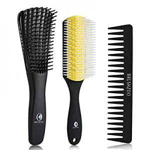 O BRUSHZOO Detangling Brush for Curly Hair, Detangler Brush for Black Natural Hair, Detangle Brush f